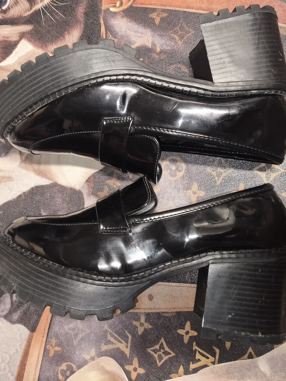MIA Men's Black Patent Leather Penny Loafers